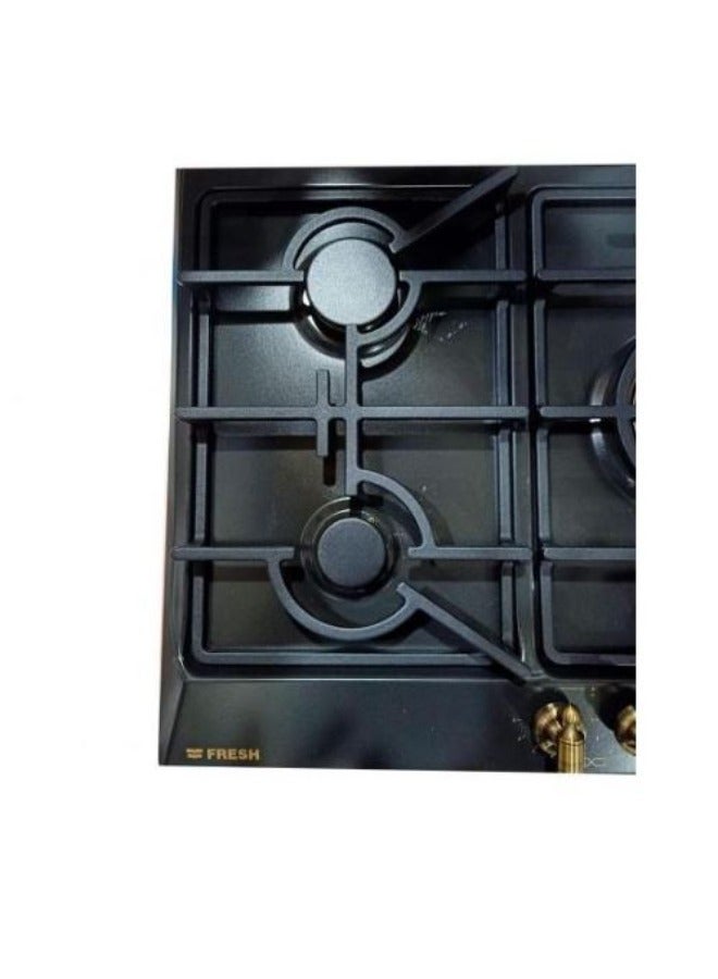 Fresh Built-in Gas Hob 90 cm Black - Rustic HAFR90CMSC1/BR - Image 4