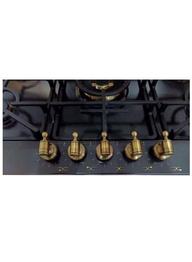 Fresh Built-in Gas Hob 90 cm Black - Rustic HAFR90CMSC1/BR - Image 5
