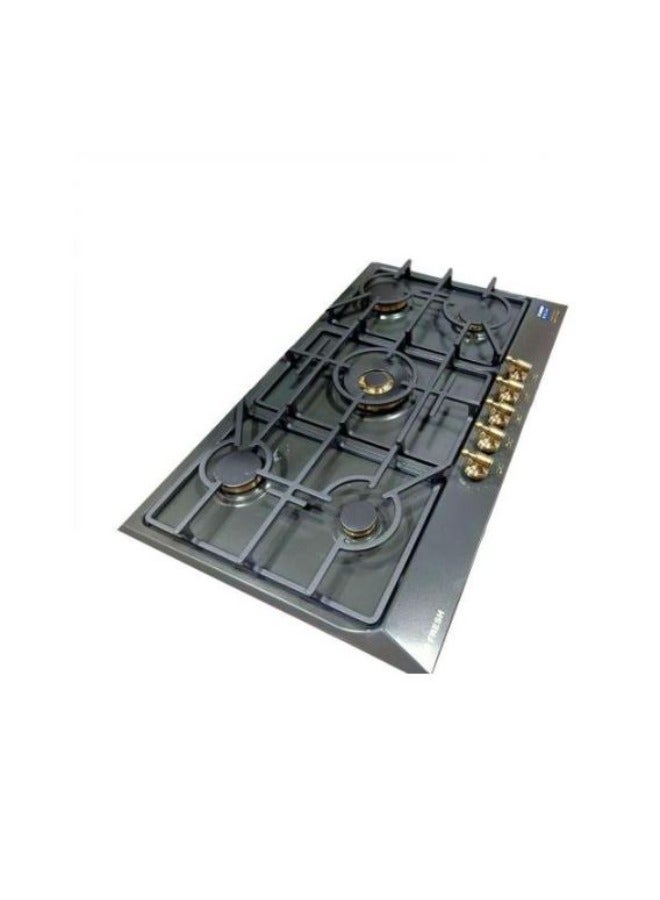 Fresh Built-in Gas Hob 90 cm Black - Rustic HAFR90CMSC1/BR - Image 2