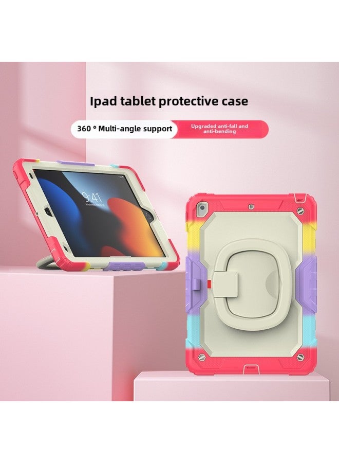 2024ipadpro غطاء حماية Air6 Apple 11 بوصة Mini5 Flat Shell 13 مقاوم للسقوط Ipad10 Bracket 10.2-اللون: أحمر مموه - الموديل المطبق: ipad Mini 4/mini 5 (2015/2019) - Image 1