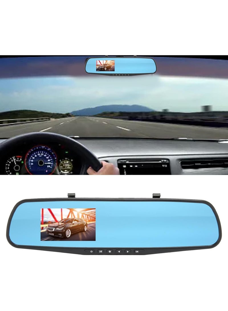 MUNTAQI Car Rearview Mirror Dash Cam – 1080P Full HD Front & Rear Dual Lens Camera with Night Vision, Wide Angle, Loop Recording, G-Sensor, Parking Monitor, Waterproof Backup Camera for Cars & Trucks - Image 2