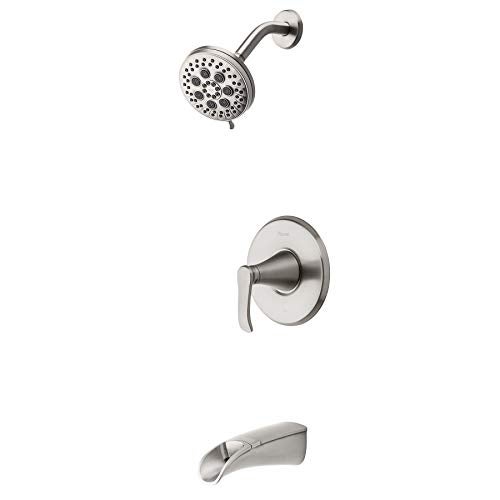Pfister 8P8-WS2-JDSGS Jaida 1-Handle Tub & Shower Faucet with Adjustable Spray Width In Spot Defense Brushed Nickel - Image 1