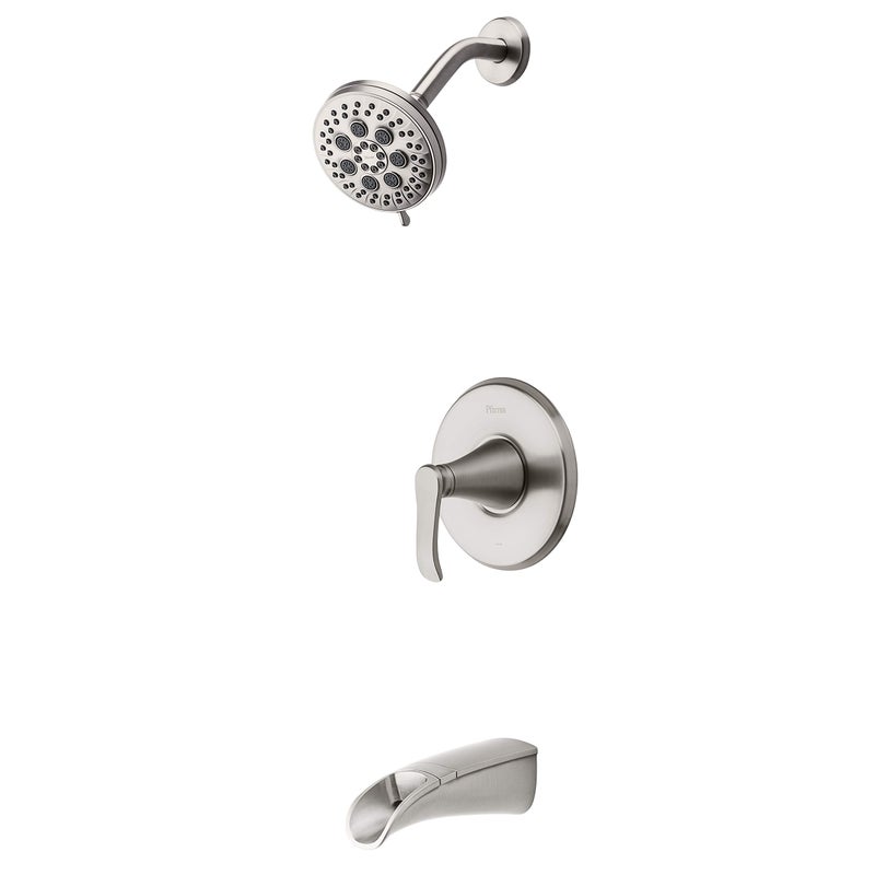 Pfister 8P8-WS2-JDSGS Jaida 1-Handle Tub & Shower Faucet with Adjustable Spray Width In Spot Defense Brushed Nickel - Image 3