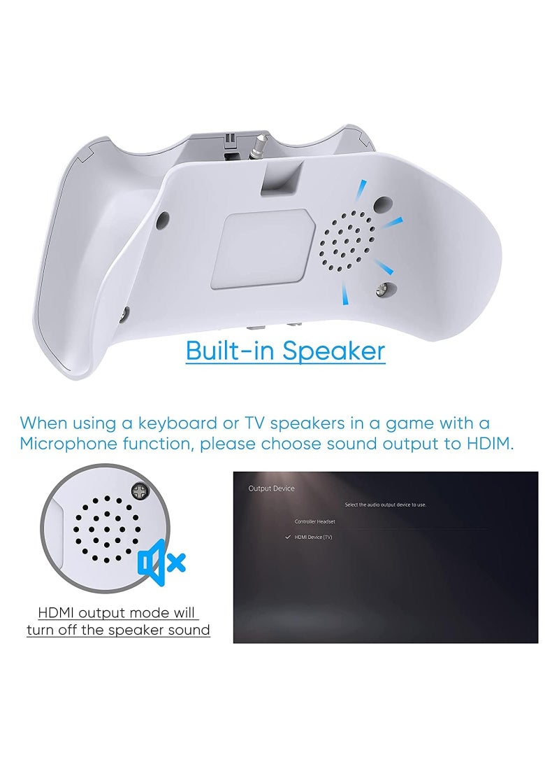 General - Wireless keyboard for PS5 controller, Bluetooth 3.0 mini chat keypad message gaming keyboard keyboard with built-in speaker with 3.5mm audio jack for messaging and gaming live chat - Image 1