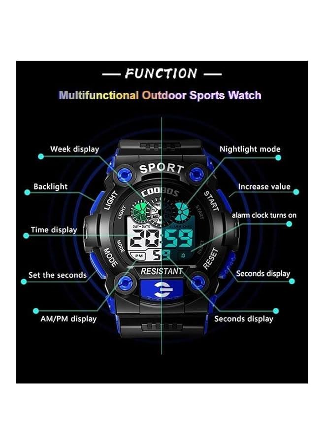 COOBOS Kids' Watch Water Resistant Rubber Digital Watch - Image 4