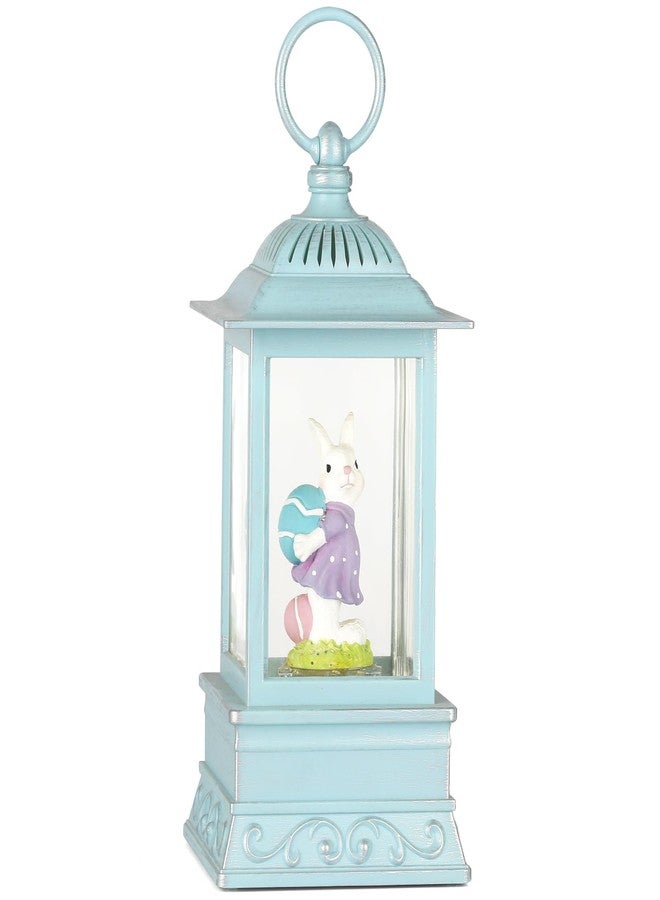 Eyrosa Easter Snow Globe, Easter Decorations for The Home, Lighted Glitter Bunny Snowglobe Lantern for Spring Home Decor - Image 1