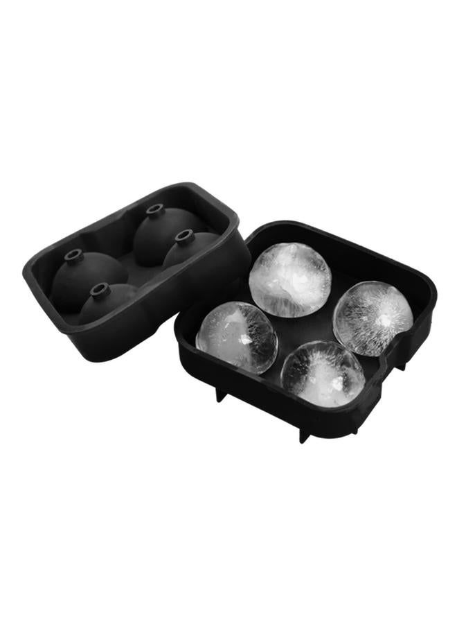 Felli Elegant and Modern Design Durable Sturdy Ice Cube Tray Black 12 x 5cm