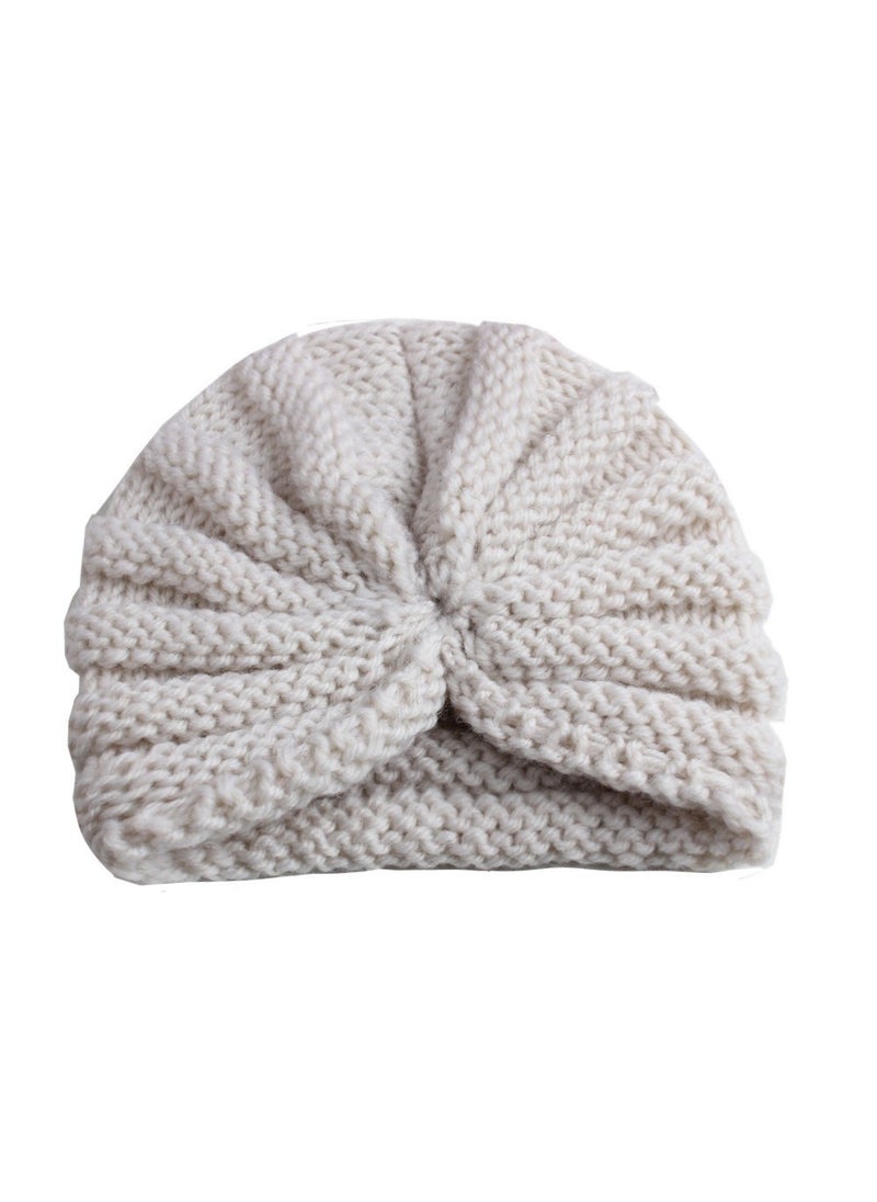 Generic New European and American solid color wool childrens hat soft and comfortable baby pullover cap childrens accessories baby products #9 Beige 