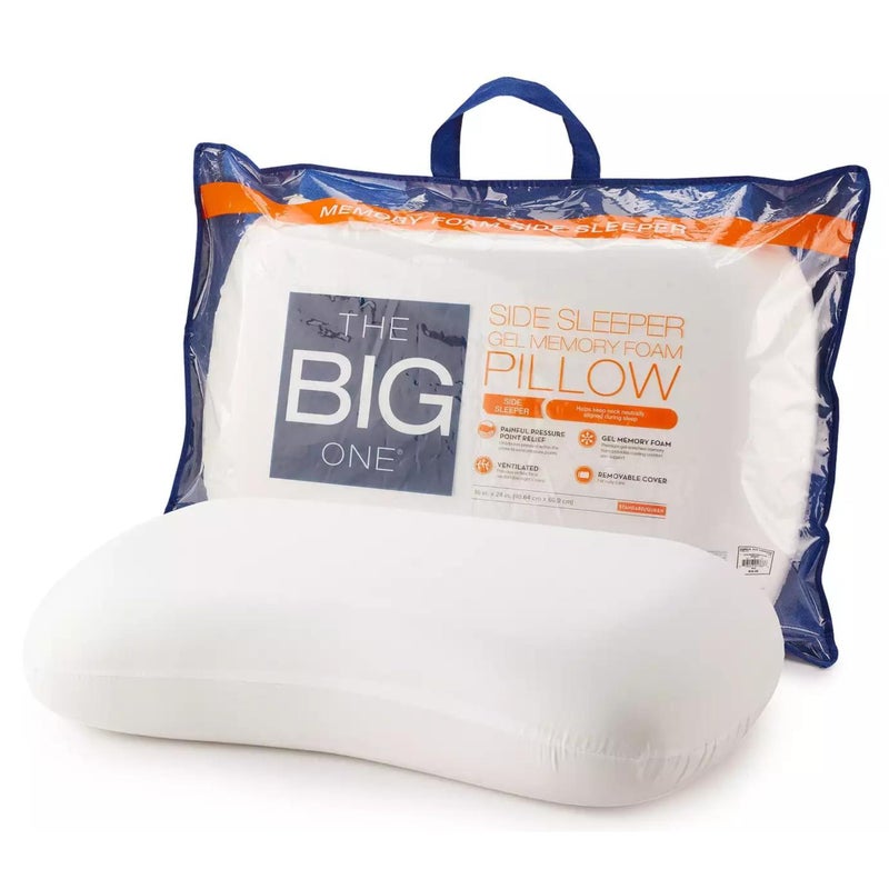 The Big One - Gel Memory Foam Side Sleeper Pillow (Standard / queen: 16 x 24 x 5) - Image 3