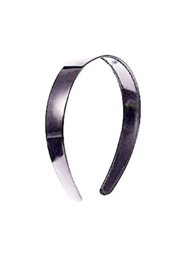 Kiyan Black Plain Plastic Headbands with Teeth Non-Slip Hairband for Women's - Image 1