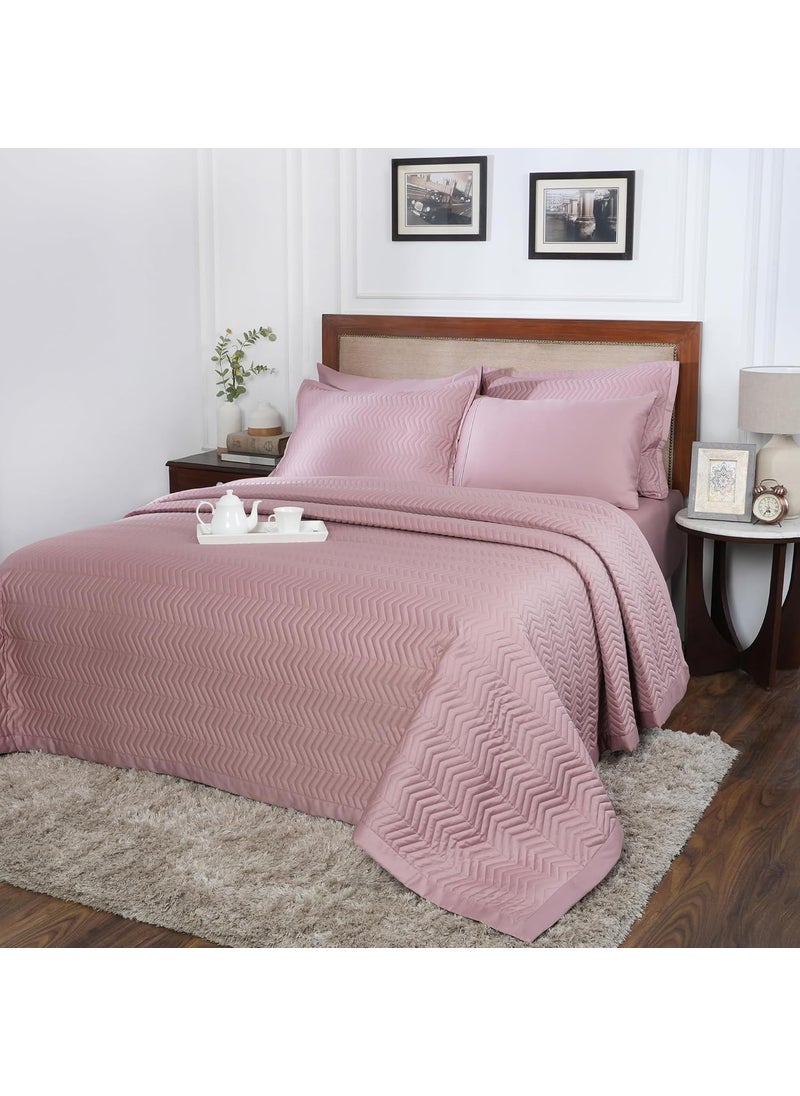 maspar maspar Colorart Penelope Misty Rose Quilted Double Quilt  - Image 1
