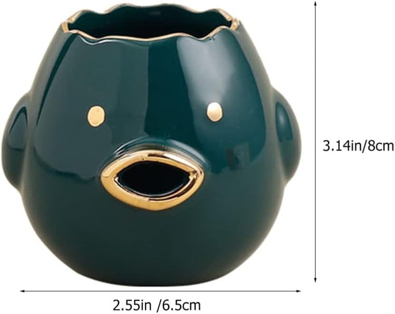 woobles Egg Separator Egg Yolk White Separator Ceramic Creative Cute Cartoon Style Egg Filter Splitter Opeaner Automatic Separation Kitchen Cooking Tool Green - Image 2