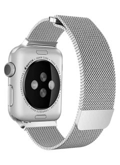 Premium Milanese Loop for Apple Watch 40mm 38mm, Stainless Steel Alloy Replacement Watch Band for iWatch Series 4/3/2/1 (Silver)