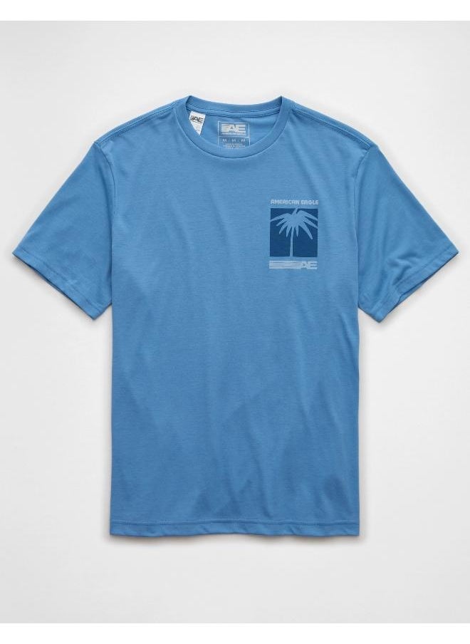 American Eagle Graphic Logo Crew Neck T-Shirt  - Image 3