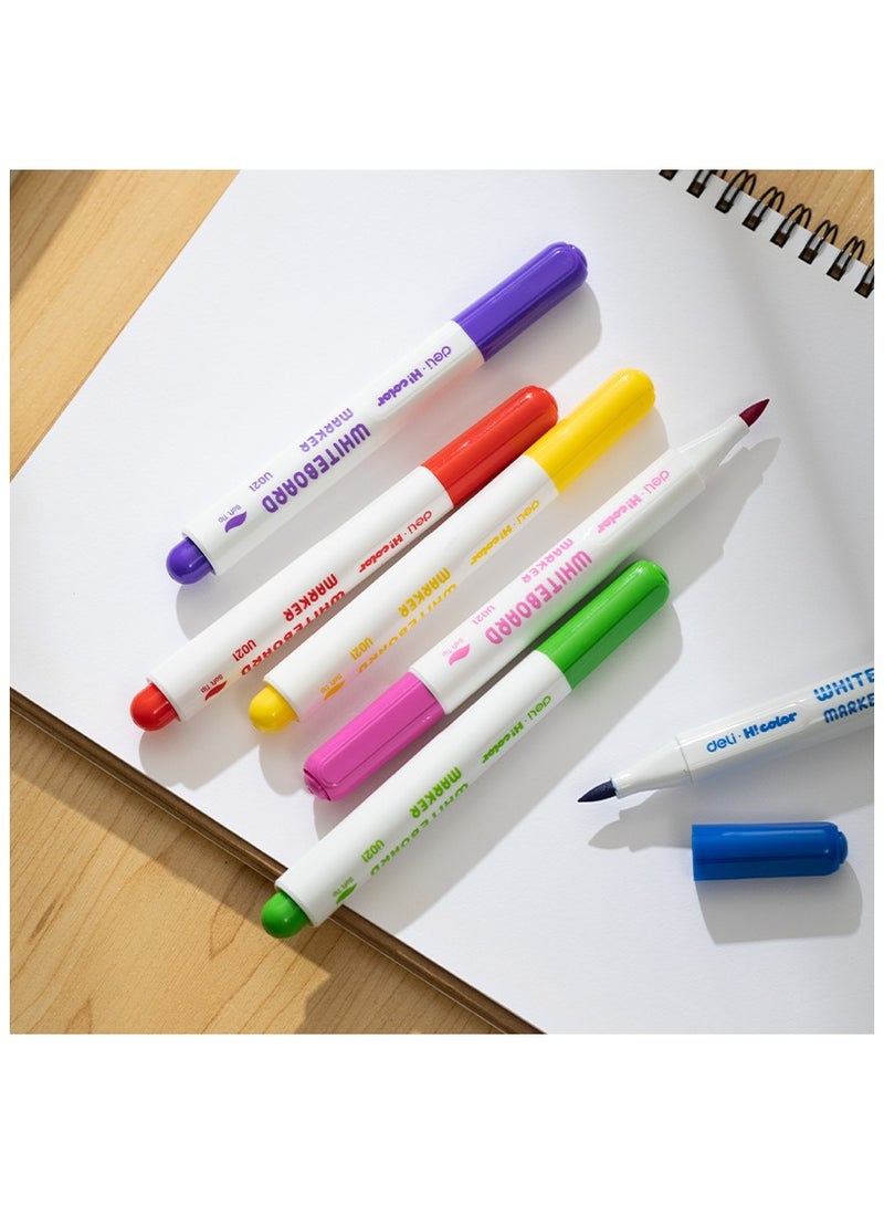 Deli EU021 HiColor Whiteboard Marker Soft Tip ASST. 8pcs/box – ideal for school & home - Image 5
