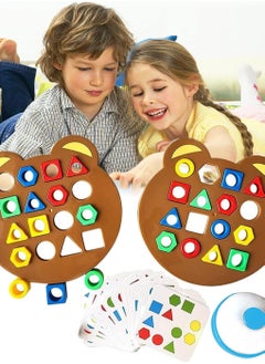 Y&D Baby Sensory Toys, Board Game Puzzles for 3 Year Olds, Toddler Toys Educational Learning And Color Sorting  - Image 1