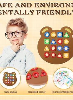 Y&D Baby Sensory Toys, Board Game Puzzles for 3 Year Olds, Toddler Toys Educational Learning And Color Sorting  - Image 2