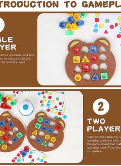Y&D Baby Sensory Toys, Board Game Puzzles for 3 Year Olds, Toddler Toys Educational Learning And Color Sorting  - Image 3