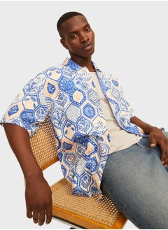 JACK & JONES Jornoto Printed Regular Fit Button Down Shirt  - Image 3
