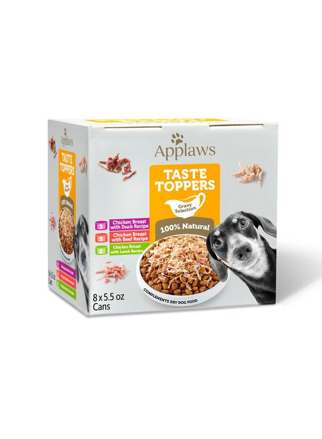 آبلاوس أغطية طعام الكلاب الطبيعية من أبلاوز تيست، 8 قطع، مكونات محدودة، خالية من الحبوب، أغطية طعام للكلاب، مجموعة متنوعة من الصلصة، 5.5 أونصة من علب طعام الكلاب - Image 1
