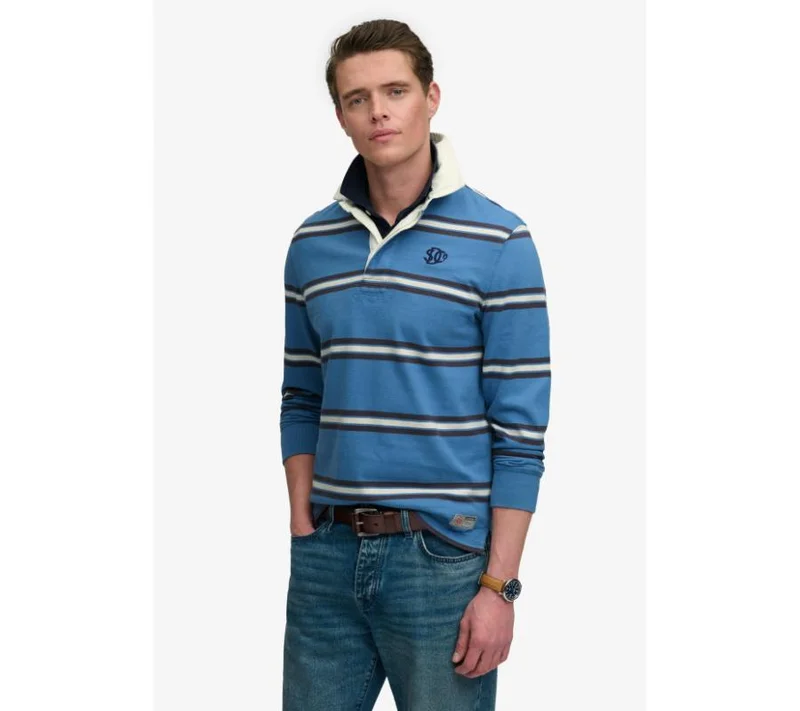 Superdry Vintage Athletic Stripe Rugby Top