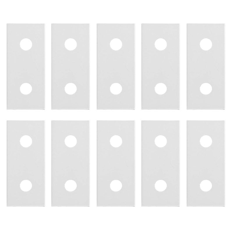 klarako Flat Connecting Reinforcement 2 Hole 10Pcs Joining Plate Aluminum for Linear Extension Connection, Oxidation, Aluminum Frame Structure (2020) - Image 3