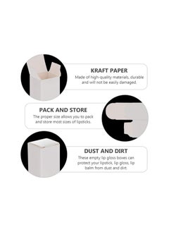WYBOT 50Pcs Kraft Paper Lipstick Boxes, Essential Oil Packaging Boxes, DIY Supplies Beauty Accessories Makeup Organzier Tube Storage  - Image 3