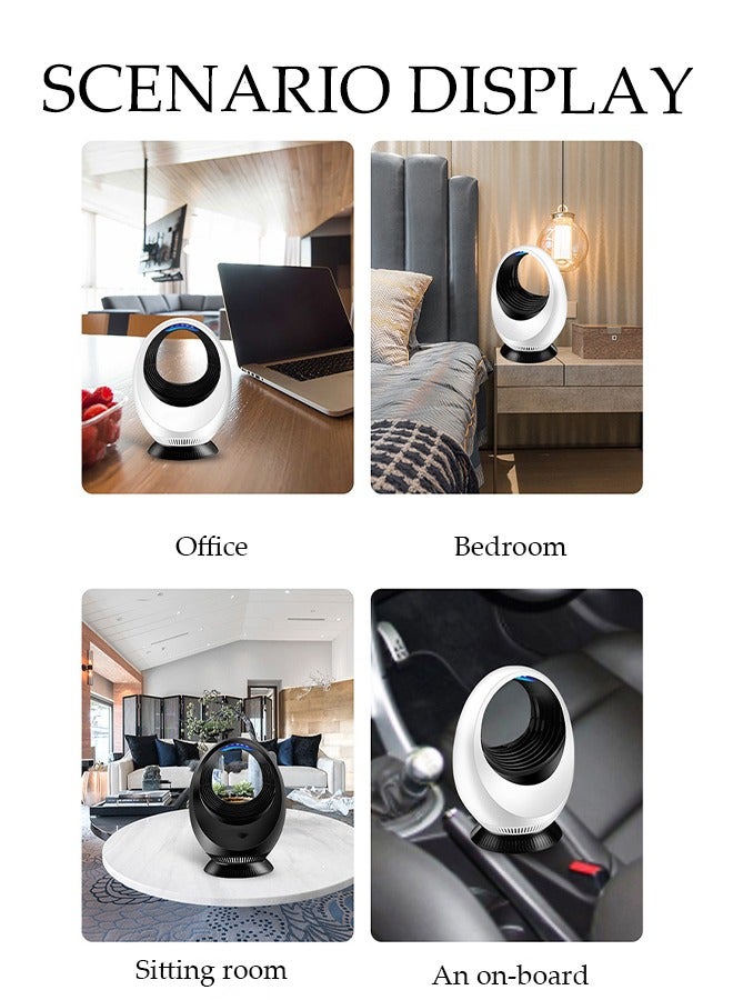 DUNISO Mosquito Killer Lamp, Uv Electric Insect Killer,Household Portable Fly Trap，Low Noise Design，Suitable For Fishing, Camping, Picnicking, Garden, 14 * 22cm - Image 4