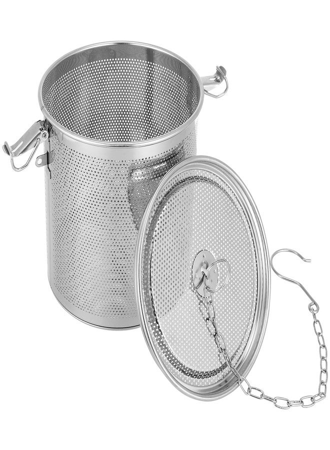 Hemoton Seasoning Strainer, Extra Large Spice Infuser for Cooking Soup, 5.9" Stainless Steel Mesh Tea Ball Strainer with Long Chain, Fine Seasoning Filter Basket for Brine, Herbs, Stews & Bulk Loose Leaf - Image 1