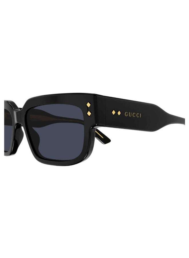 GUCCI GG1218S 001 Men's Full Rim Rectangular Sunglasses - Image 3