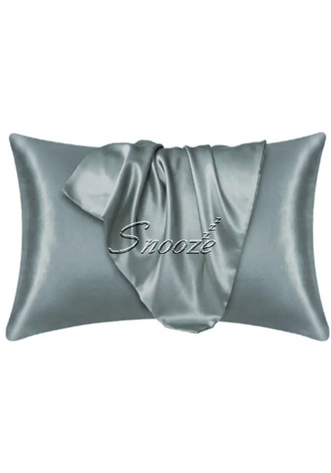 Snooze, Satin Pillowcase for Hair and Skin, 48*70 cm, Gray - Image 1