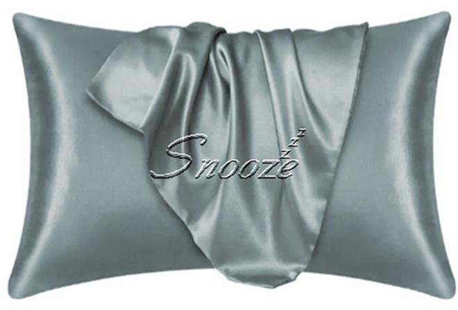 Snooze, Satin Pillowcase for Hair and Skin, 48*70 cm, Gray - Image 1