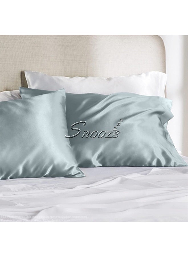 snooze - Snooze, Satin Pillowcase for Hair and Skin, 48*70 cm, Gray - Image 1