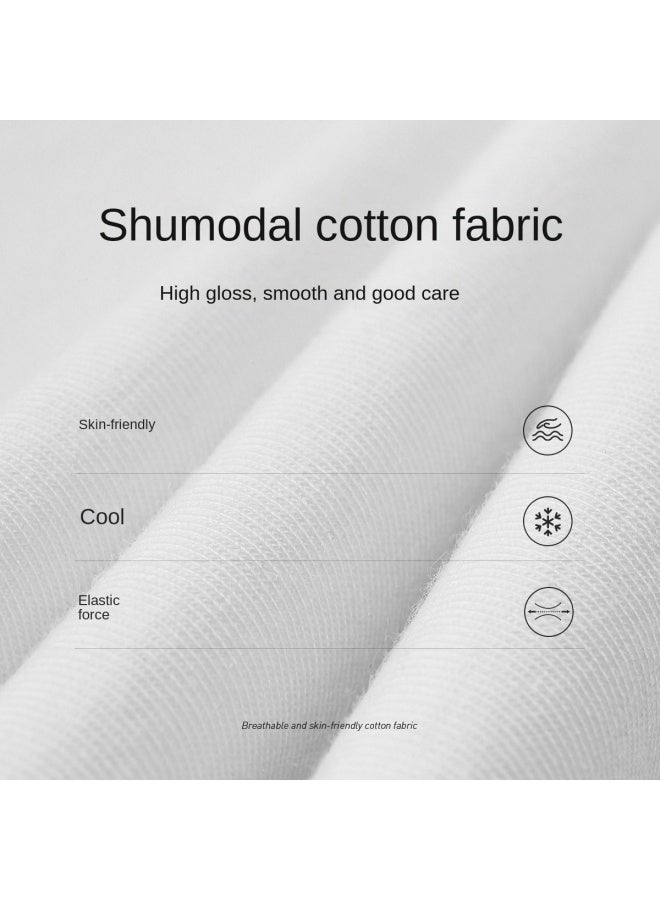 سيبتولفز 【elastic Cool Modal】 قميص رجالي صيفي عصري برقبة مستديرة وكم قصير قابل للتنفس وطباعة رقمية - Image 5