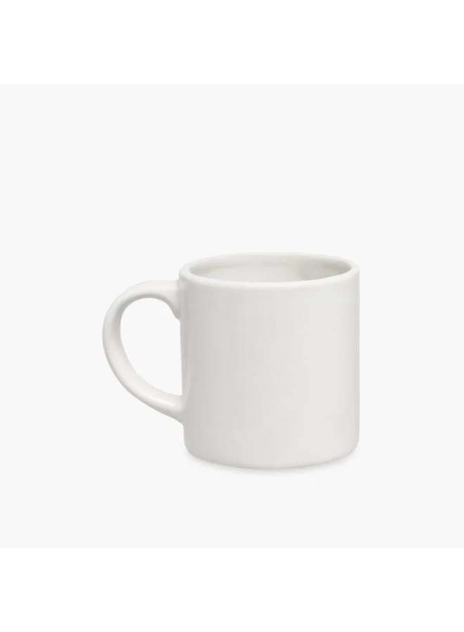 لايف ستايل Slogan Accent Ceramic Mug with Handle - 470 ml