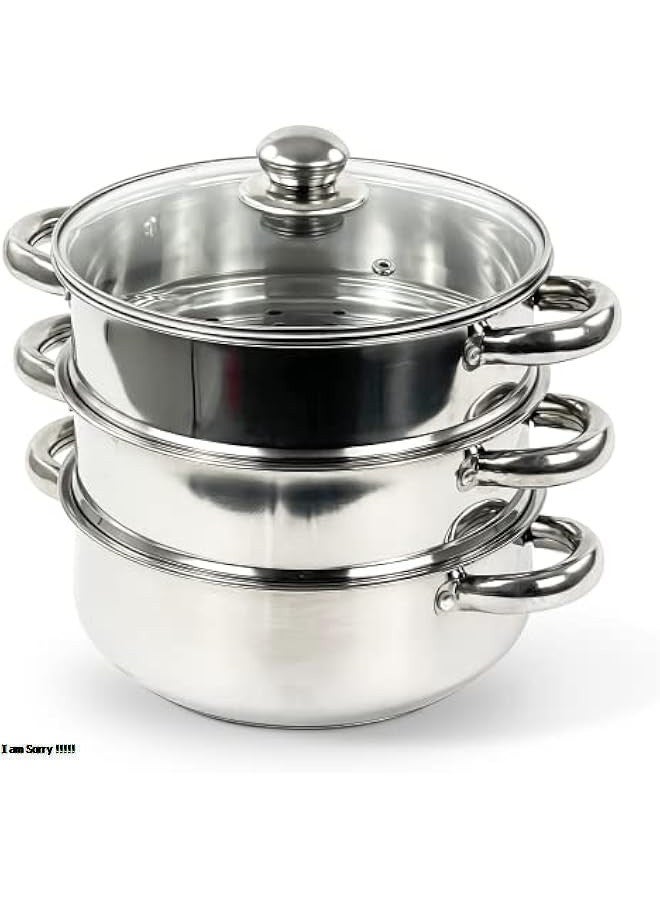 بروماس مجموعة أواني بخارية مكونة من 3 قطع - Image 1