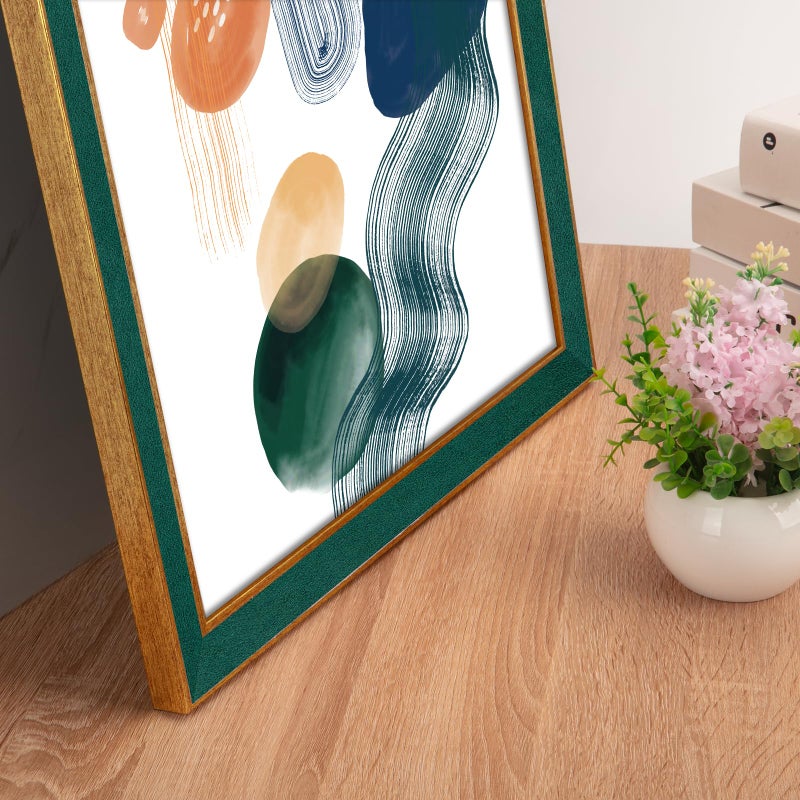 euwazram Suede A3 Frame - Single Frame, Elegant Green 11.69x16.54 inch Picture Frame, A3 Poster Frame for Artwork, Puzzles, Photos, Movie Posters, and Wall Display - Image 4