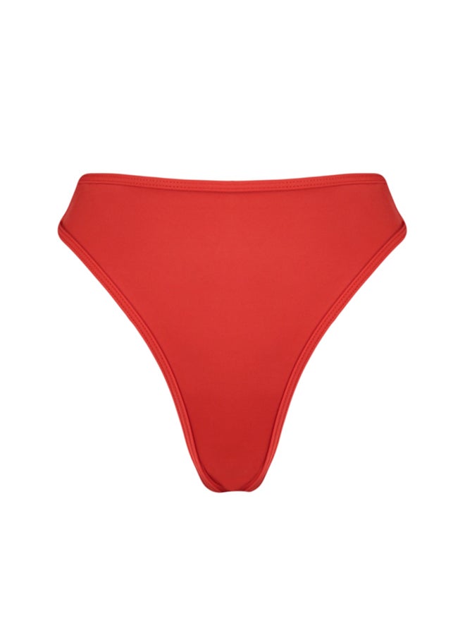 Red Thong High Waist High Leg Bikini Bottom - pzsku/Z566E8F040532F92EA8A6Z/45/_/1730941482/515bf5e8-f5f9-4073-b53d-1778715e4179