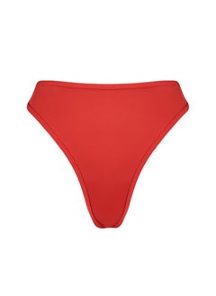 trendyol Red Thong High Waist High Leg Bikini Bottom  - Image 4