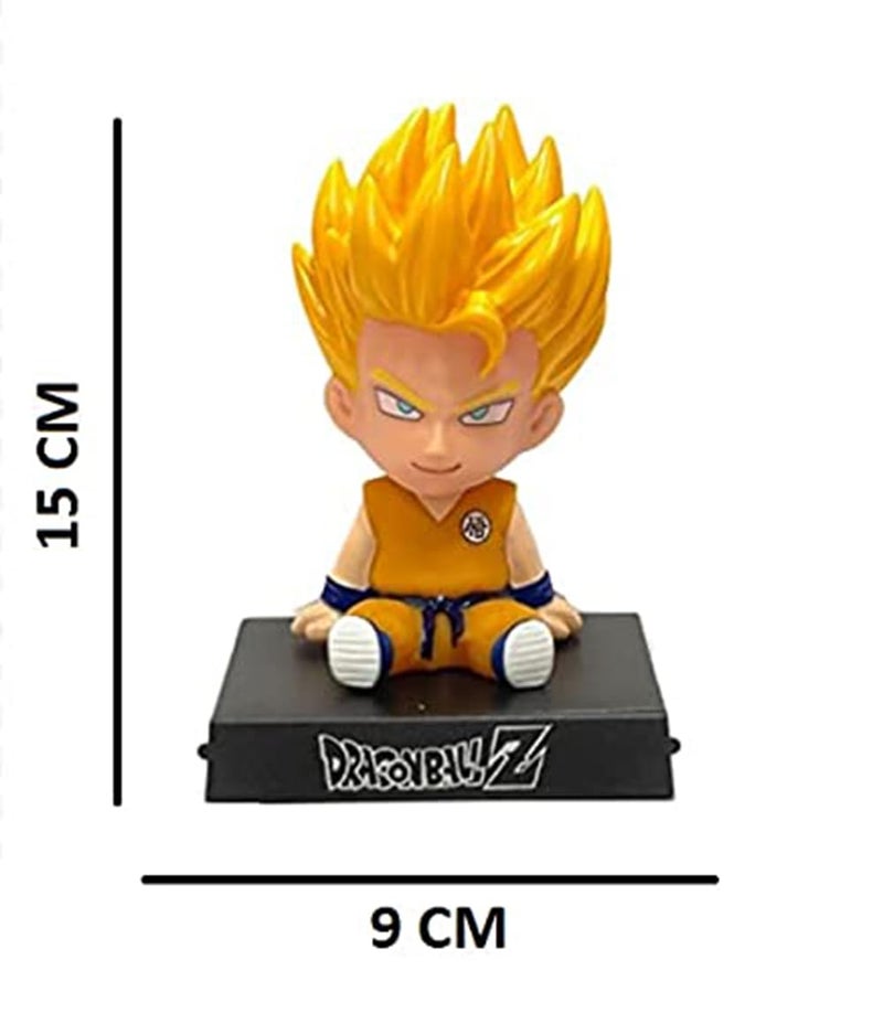 FowWelt Super Hero Action Figure Limited Edition Bobblehead with Mobile Holder for Car Dashboard, Office Desk & Study Table (Goku) - Image 5