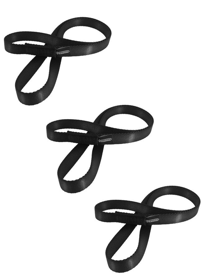 NewDoar 16mm Climbing Sling UIAA CE Certified,23KN EN566 Certified,Climbing Utility Cord Rock Climbing,Creating Anchors System,Rappelling Gear,Perfect for Tree Work(Black 12" 3pcs) - Image 1