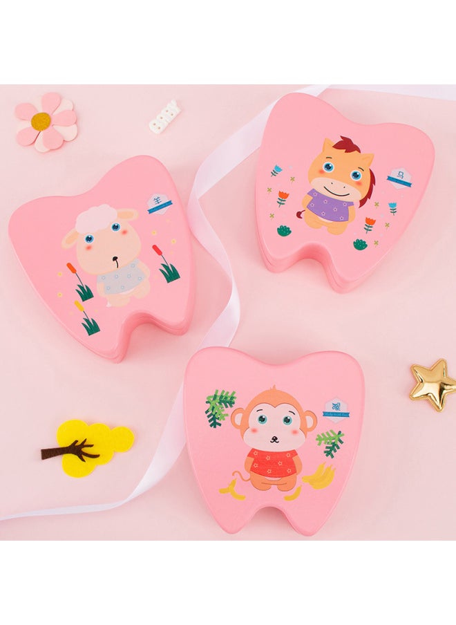 Generic Wooden Children's Deciduous Teeth Storage Box Baby Teeth Changing Storage Box Teeth Dropping Commemorative Collection Creative Home Gifts-Color:Blue Zodiac Bull  - Image 3