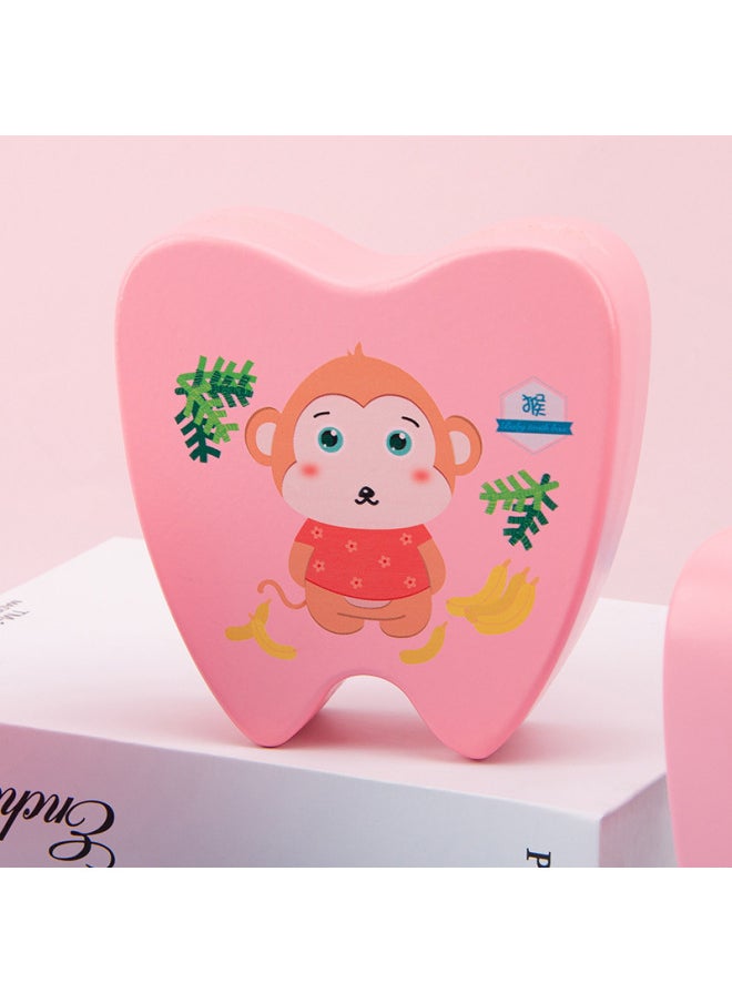 Generic Wooden Children's Deciduous Teeth Storage Box Baby Teeth Changing Storage Box Teeth Dropping Commemorative Collection Creative Home Gifts-Color:Blue Zodiac Bull  - Image 4