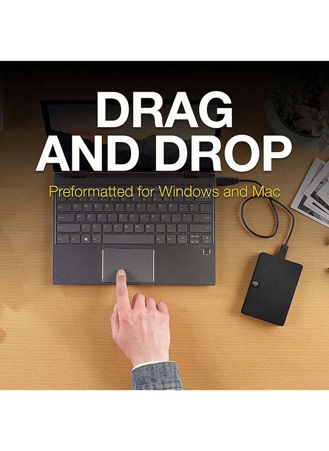 Seagate Products - 1TB Expansion Portable USB 3.0 External Hard Drive, Micro-USB 3.0 Interface, Bus Powered, Preformatted exFAT, Rescue Data Recovery Services Windows and Mac Compatible, Black | STKM1000400 1 TB - Image 1