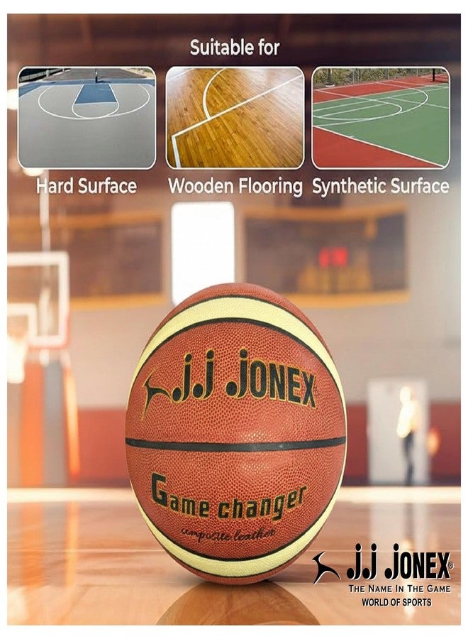 Jonex JJ Game Changer Basketball Outdoor Indoor Mens Basketball Ball Official Size 6 Game Basket Ball Training for Players | for Indoor & Outdoor Play | - Image 5