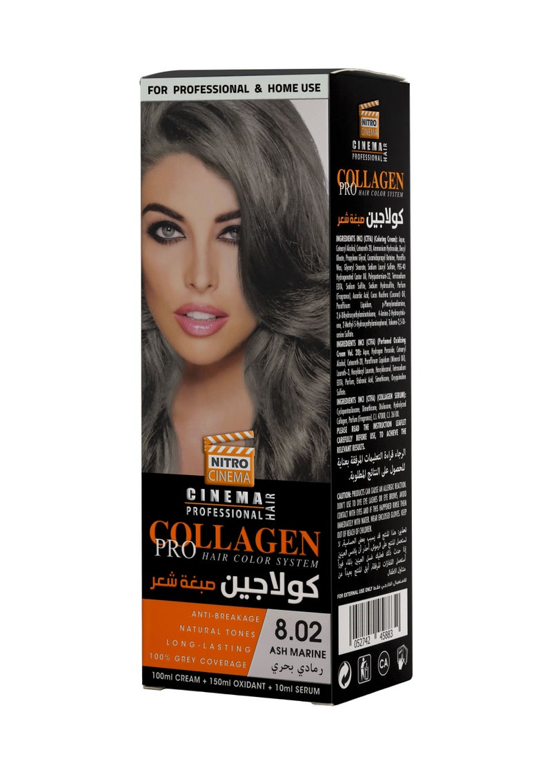 نيترو سينما  كولاجين صبغة شعر لون رمادي بحري 8.02  - Image 1