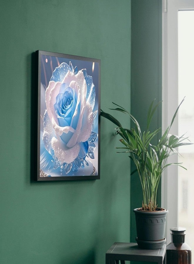 MBNTJHT Rose Diamond Art Kits for Adults,Crystal Flower DIY Diamond Painting Kits for Adult Beginners,Full Drill Round Gem Painting Art Craft for Home Wall Decor 14x14 Inch. - Image 4