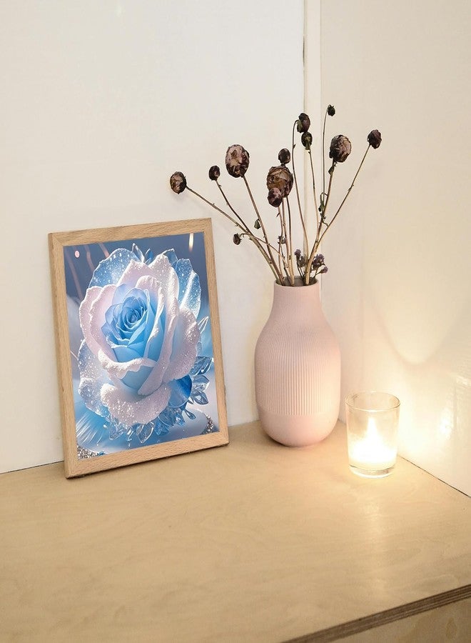 MBNTJHT Rose Diamond Art Kits for Adults,Crystal Flower DIY Diamond Painting Kits for Adult Beginners,Full Drill Round Gem Painting Art Craft for Home Wall Decor 14x14 Inch. - Image 5