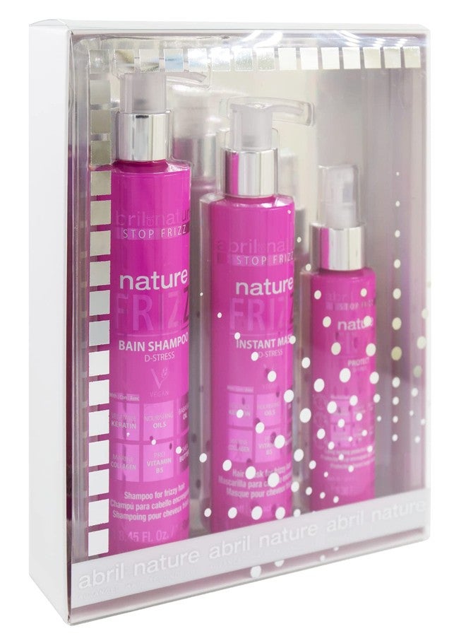 أبريل إيه ناتيتشر أبريل إيه ناتور - مجموعة العناية الاحترافية بالشعر المضاد للتجعد - ترطب الشعر وتحافظ على نعومته - شامبو، بلسم، وسيروم للشعر المجعد - شعر أكثر نعومة ولمعانًا - 550 مل / 18.59 أونصة - Image 1