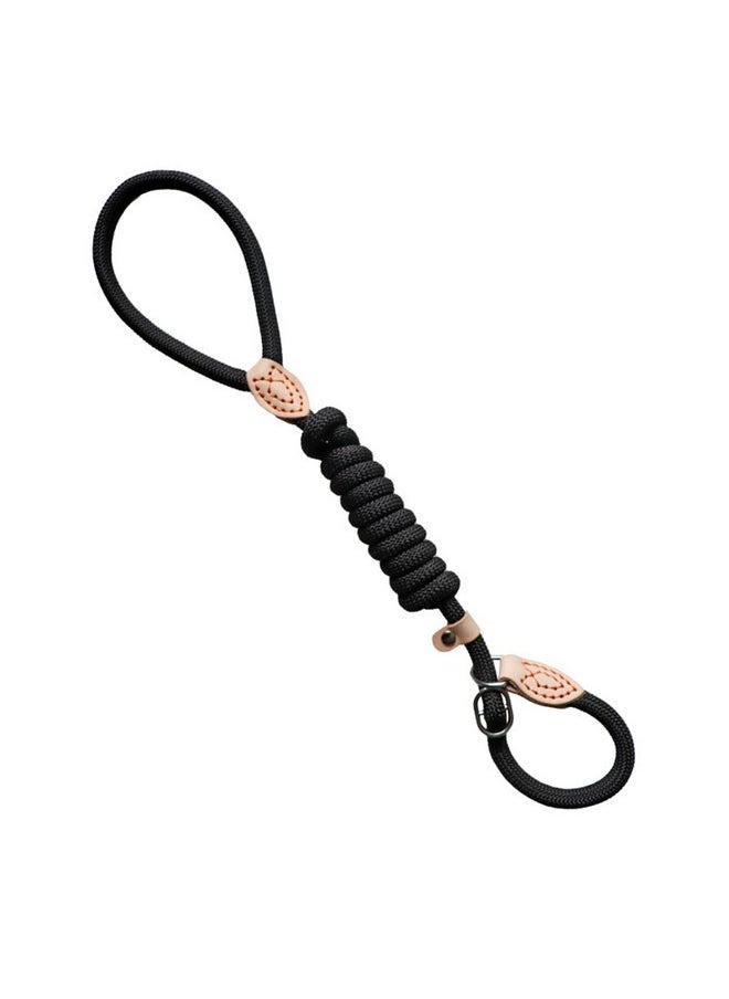 BangBoom - Dog Slip Leads 5.9ft Long Comfort Nylon Heavy Duty Dog Leash Durable Dog Leash with Adjustable Slipknot to Fit Medium or Large Dog Breeds Dog Rope Leash for Walking Mountain Climbing (Black, 1.8m) - Image 1